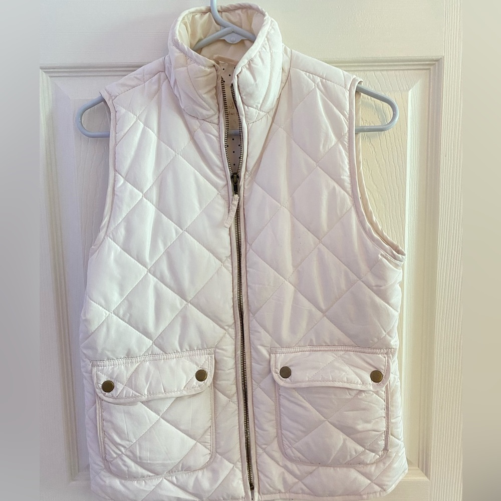 Altar’d State Cream Quilted Puffer Vest